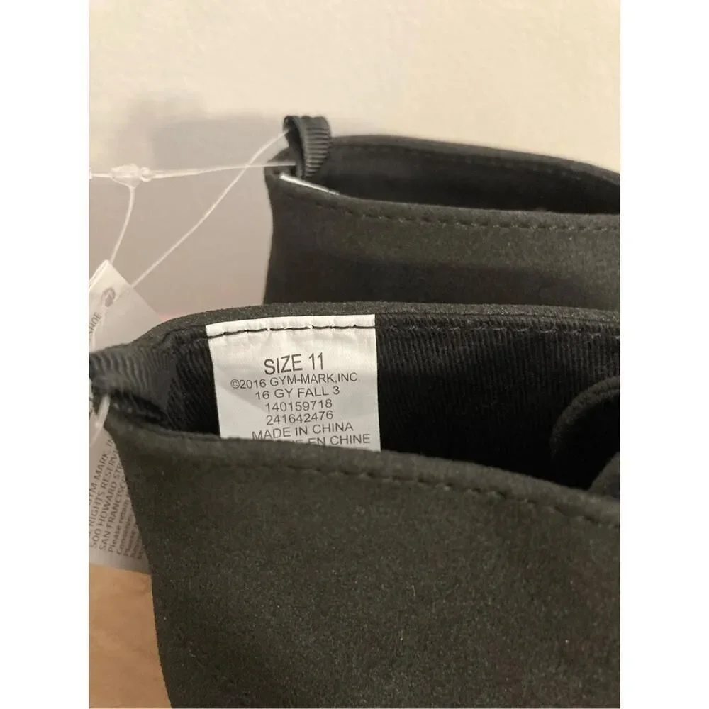 Gymboree size 11 toddler NWT Holiday Dressed Up Boots Black Hi top Shoes black